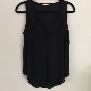 Lush Black Sleeveless Blouse